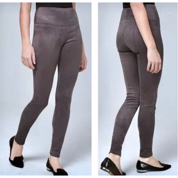 White House Black Market Pants - White House‎ Black Market Runway Leggings Suede Size 6 Grey